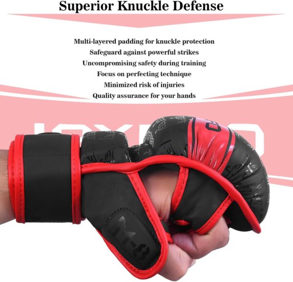 Premium MMA Sparring Gloves: Open Palm Mitts with Wrist Support for All Combat Sports - Image 6