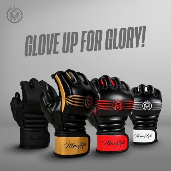 Crown Pro MMA Half-Finger Gloves: UFC Fighting & Sparring Gear for Men & Women - Image 5