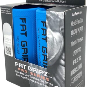 Fat Gripz Pro - The Simple Proven Way to Get Big Biceps & Forearms Fast - At Home Or In The Gym (Winner of 3 Men’s Health Magazine Awards) (2.25” Outer Diameter)