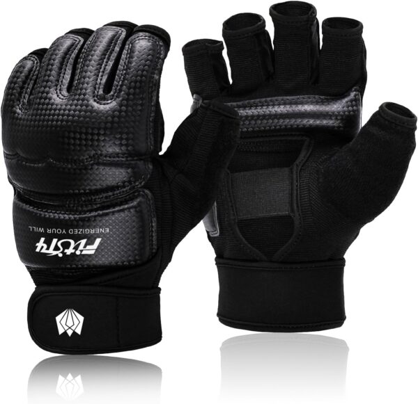 FitsT4 Sports Half Mitts MMA UFC Training Boxing Punch Bag Martial Arts Gloves