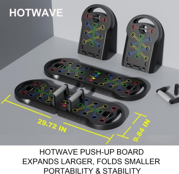 HOTWAVE 20-in-1 Foldable Push Up Board | Home Gym Strength Training Pro - Image 5