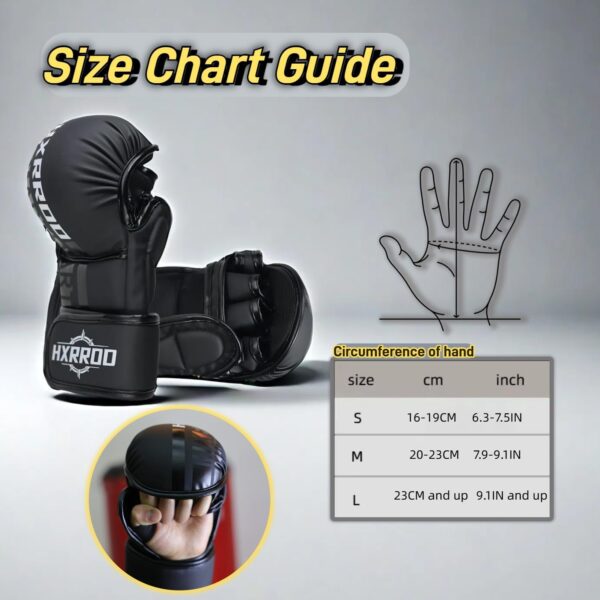 Professional MMA Hybrid Gloves: Open Palm Sparring for Boxing & Martial Arts - Image 5
