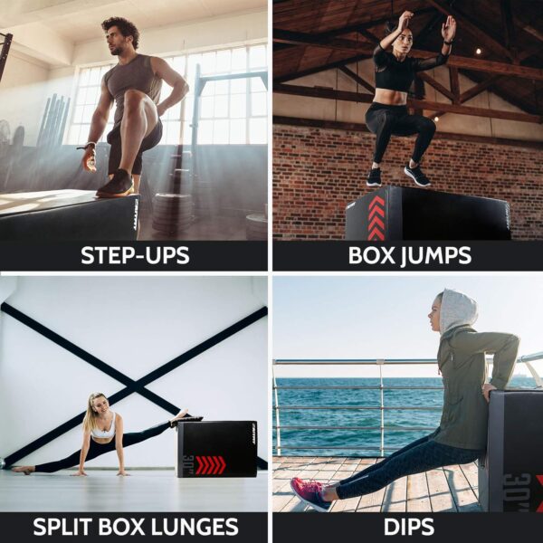 RitFit 3-in-1 Extra Firm Soft Plyo Box - High Density Foam - 440lb Capacity - Image 4