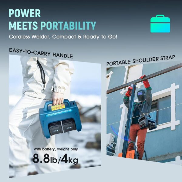 EXTREMEPOWER 160A Cordless Stick Welder | Portable IGBT MMA Inverter | 4 Battery - Image 5
