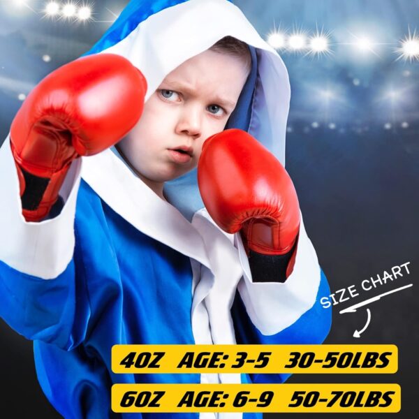 Premium Kids Boxing Gloves - Ages 3-8 Training & Sparring MMA Set - Image 3