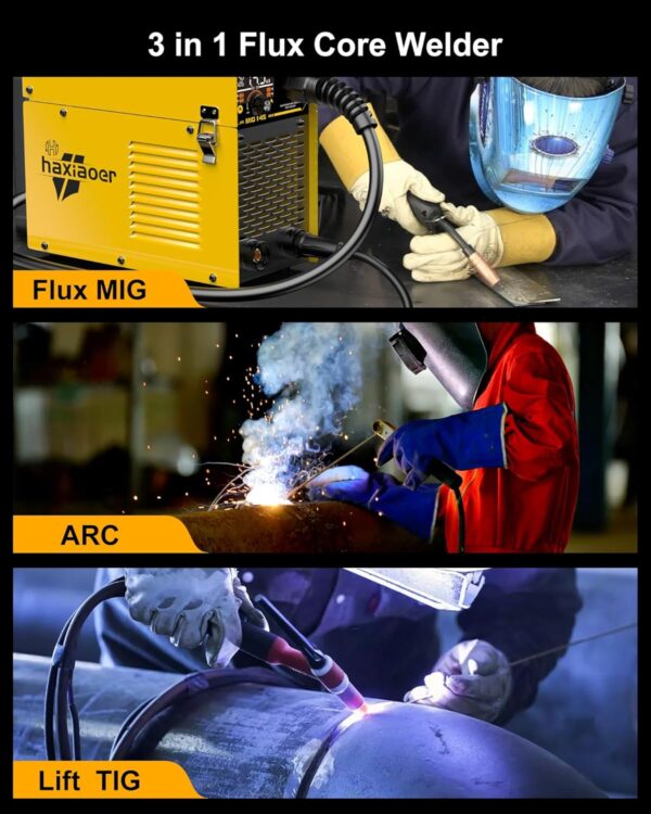 PRIME 145A 3-in-1 MIG/TIG/Stick Welder | Portable IGBT Inverter | 110V Gasless - Image 3