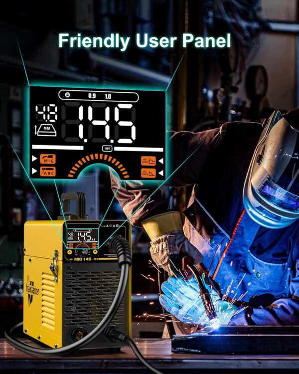 PRIME 145A 3-in-1 MIG/TIG/Stick Welder | Portable IGBT Inverter | 110V Gasless - Image 4