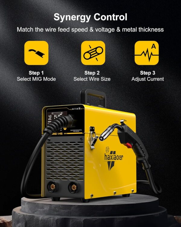 PRIME 145A 3-in-1 MIG/TIG/Stick Welder | Portable IGBT Inverter | 110V Gasless - Image 2