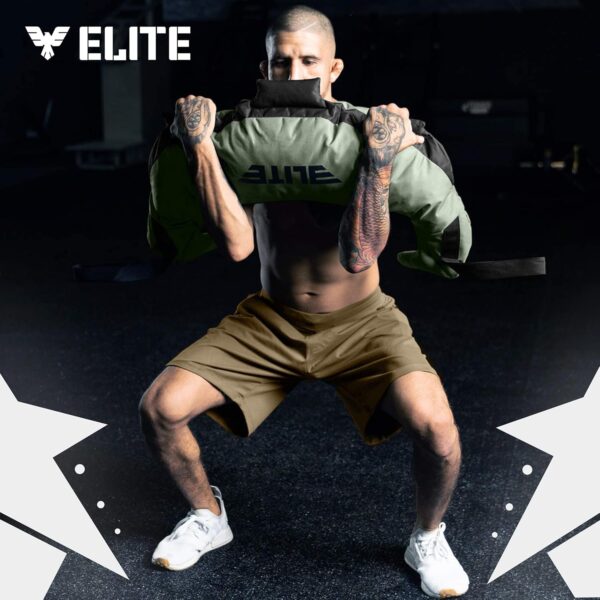 Elite Sports Bulgarian Canvas Sandbag | MMA Training Bag 17-45lbs UNFILLED - Image 7
