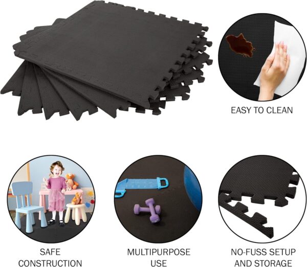 Premium Interlocking EVA Foam Tiles | Home Gym, Yoga & Kids Play Flooring - Image 2