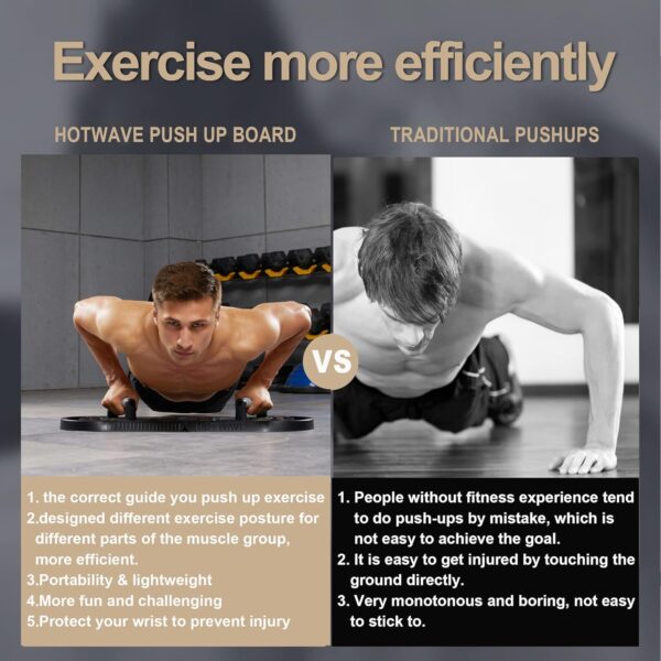 HOTWAVE 20-in-1 Foldable Push Up Board | Home Gym Strength Training Pro - Image 3