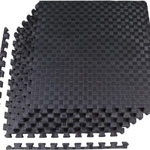 BalanceFrom Puzzle Exercise Mat with EVA Foam Interlocking Tiles for MMA, Exercise, Gymnastics and Home Gym Protective Flooring, Multiple Sizes and Colors