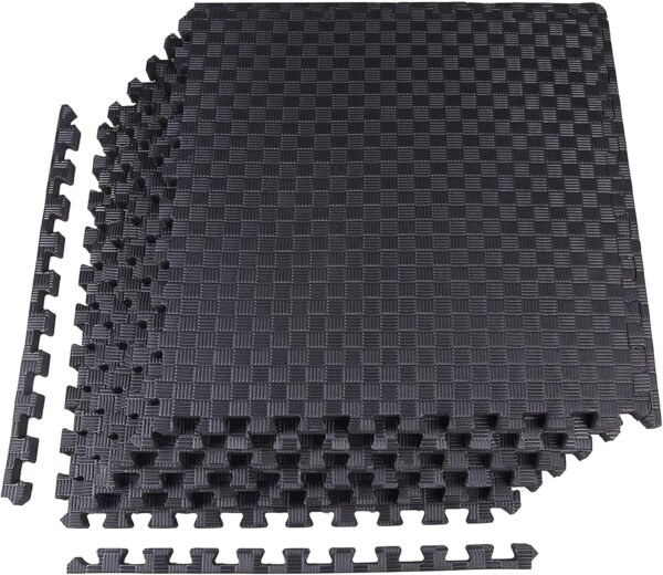 BalanceFrom Puzzle Exercise Mat with EVA Foam Interlocking Tiles for MMA, Exercise, Gymnastics and Home Gym Protective Flooring, Multiple Sizes and Colors