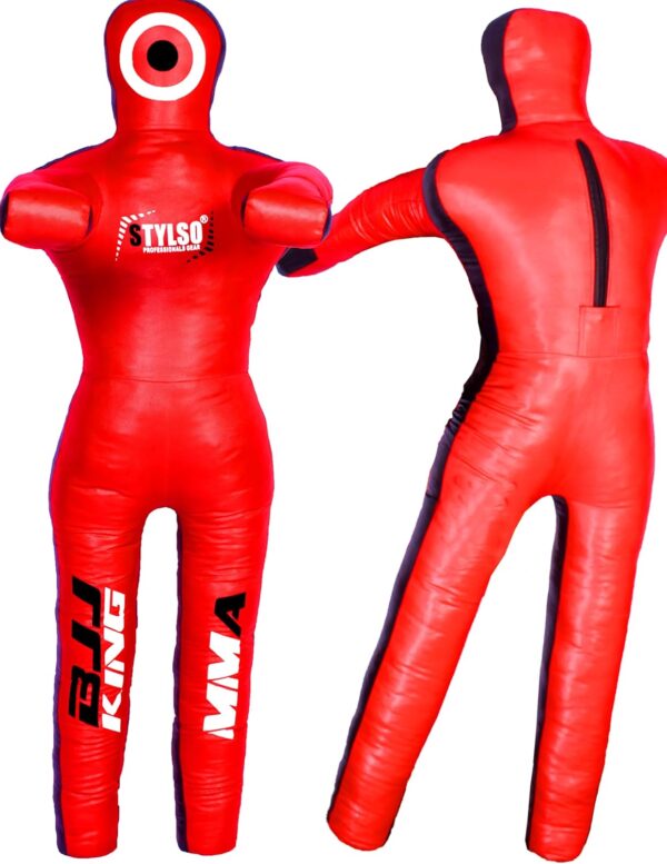 Pro BJJ MMA Grappling Dummy | PU Leather Unfilled Wrestling Trainer - Image 2
