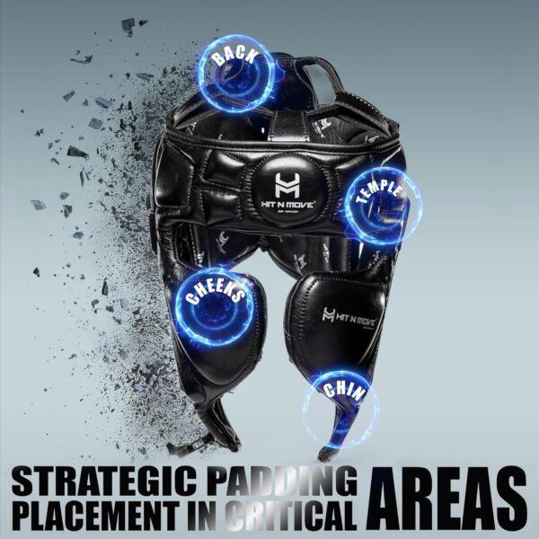 HIT N MOVE Air Armor Precision Boxing Headgear: Lightweight MMA Protection - Image 3