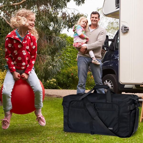 Fmeida 65L Waterproof Travel Duffle | Men & Women Gym Bag with Shoe Compartment - Image 9
