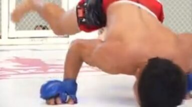 Joel Maldonado's Incredible Backfist KO and Wild Celebration Faceplant 14 mfoof